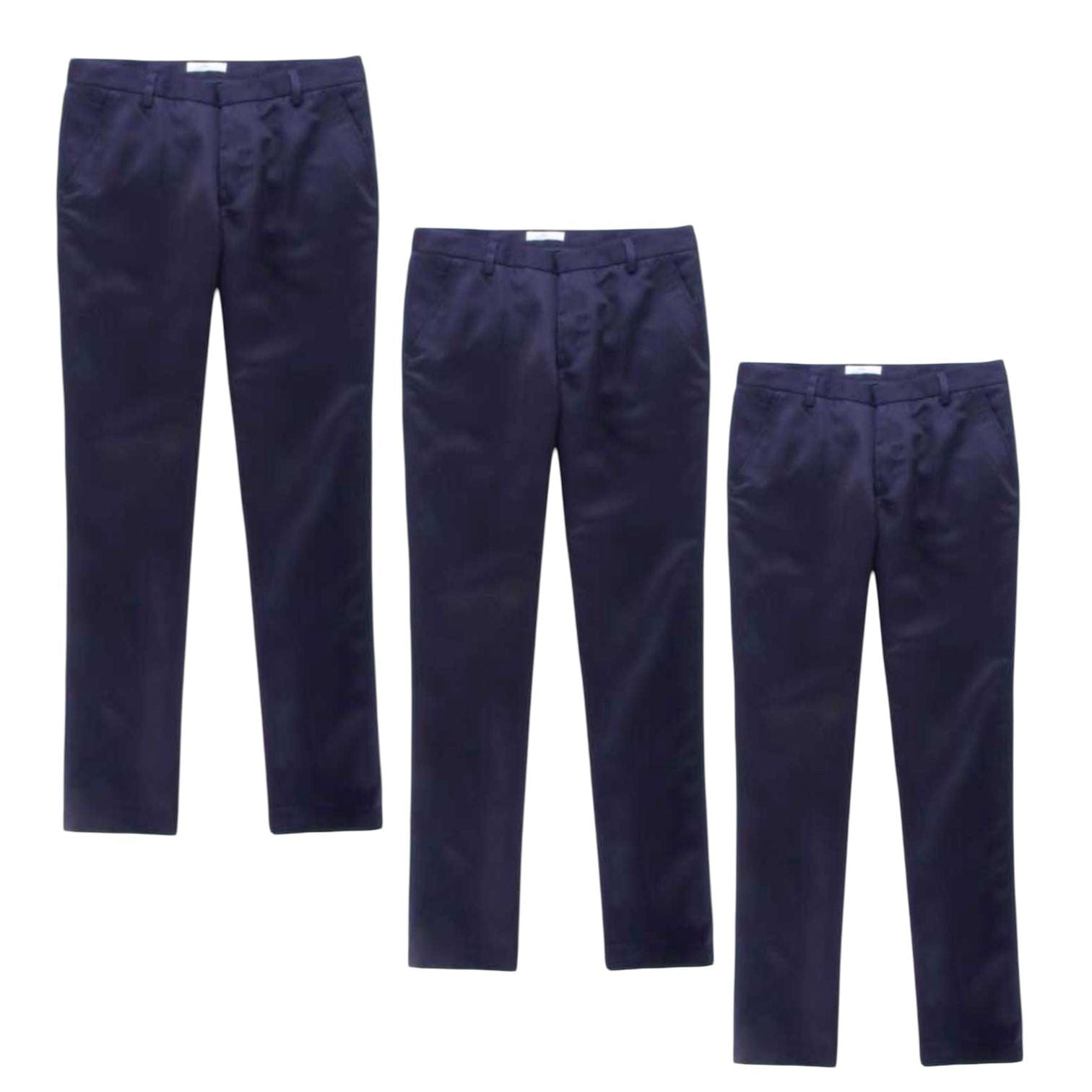 Men's Casual Dress Pants Solid Designs Stylish & Affordable | 3pc With Comfort Style