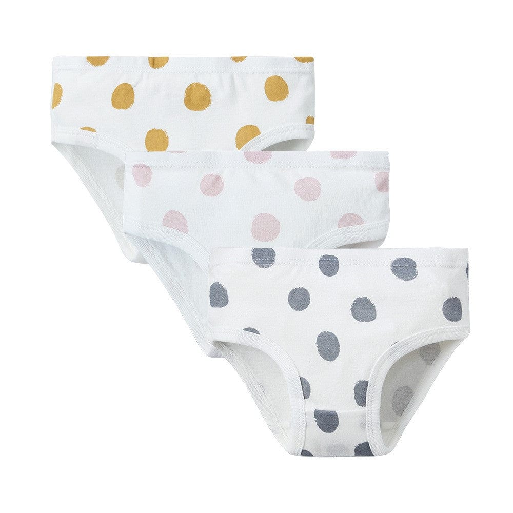 Girls 3-Pack Underwear – Polka Dots Print