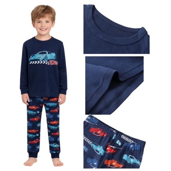 BenBen Kids Toddler Boy Pajamas Set 2-Pack Snug Fit Soft & Cozy - Size 2Y to 7Y