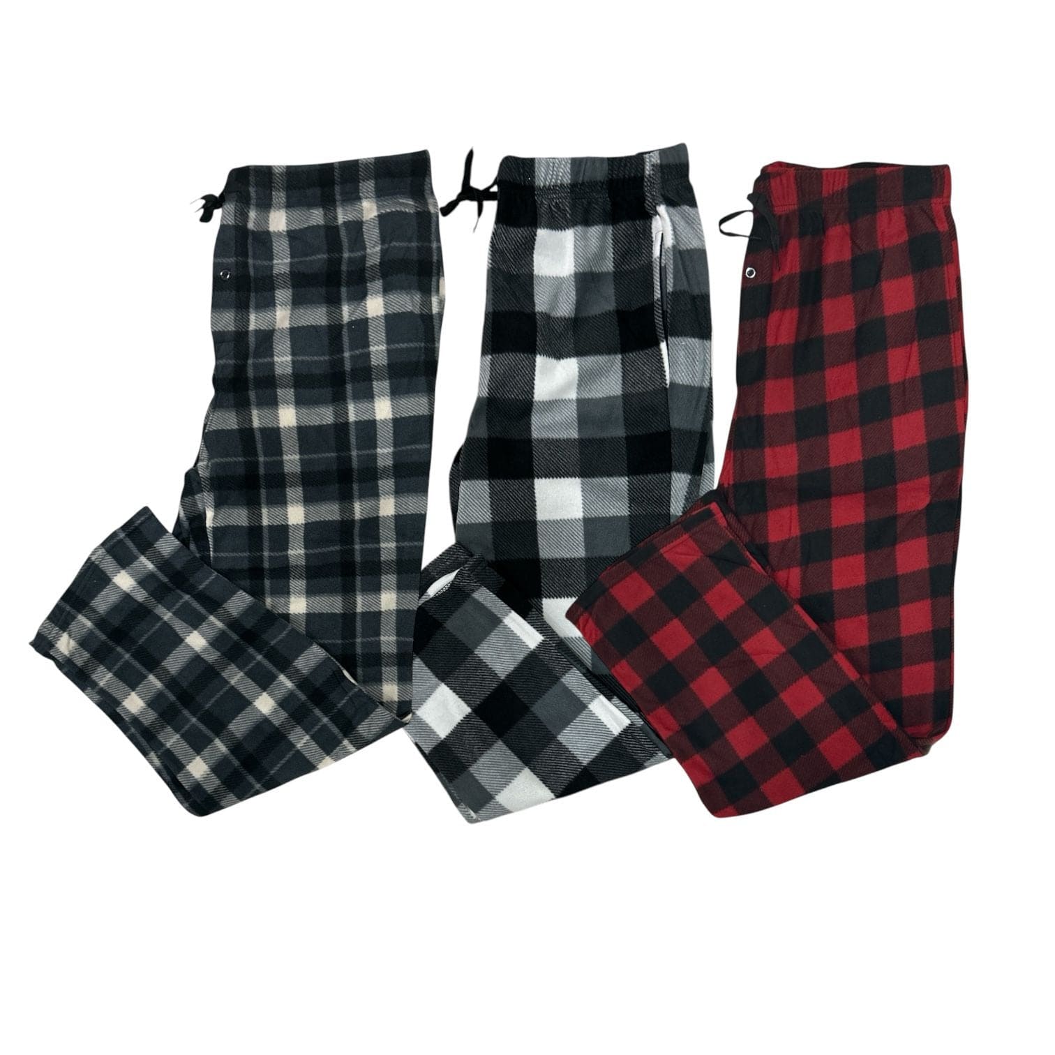 BenBen Men Flannel Pajama Pants Super Soft Comfortable Fit - 3 Pack