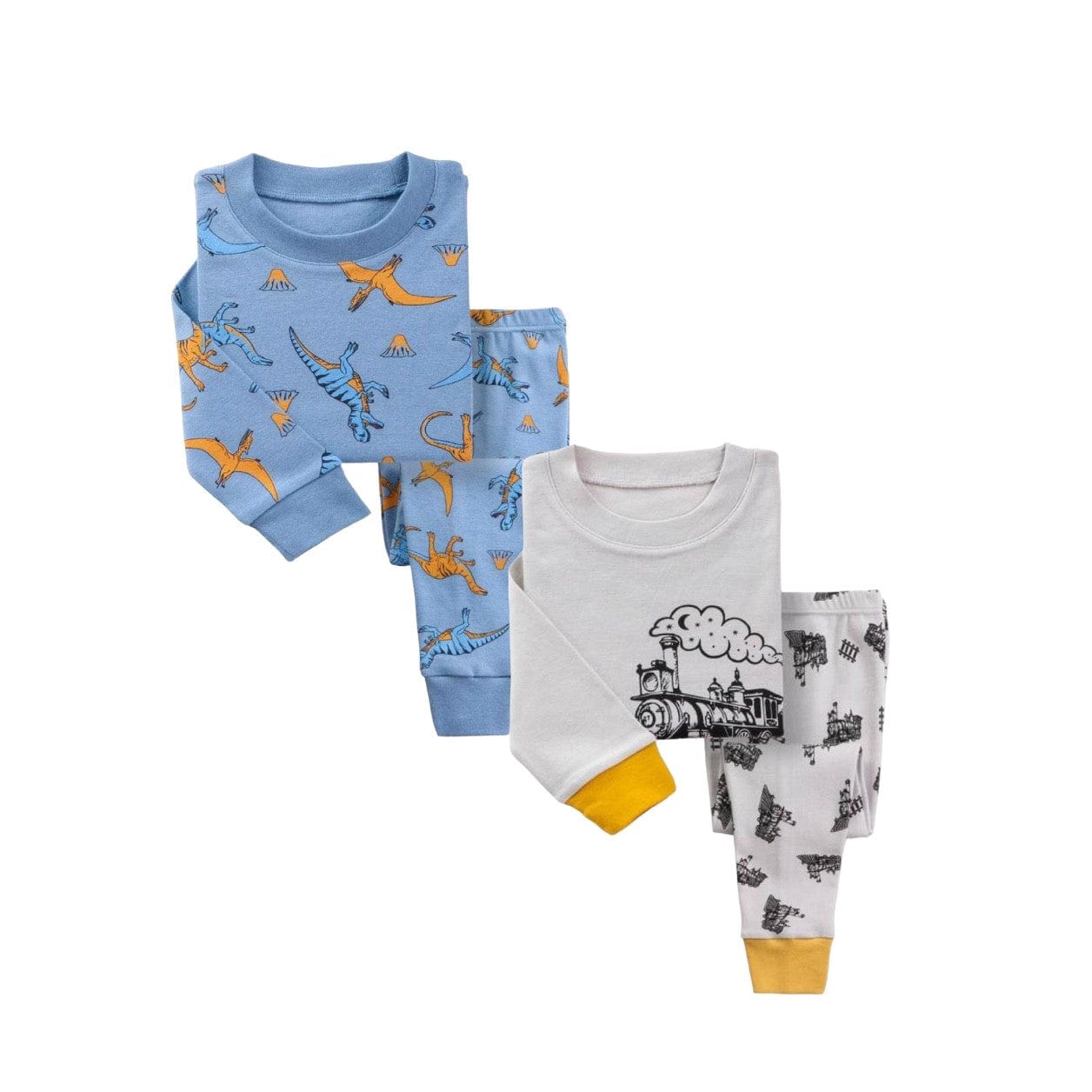 Boys 2-Pack Pajama Sets – Super Soft Snug Fit (12M–8Y)