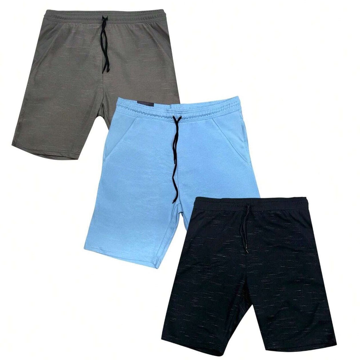BenBen Mens Shorts Athletic Activewear Relaxed Fit Workout Gym Ultra Comfort - 3 Pack