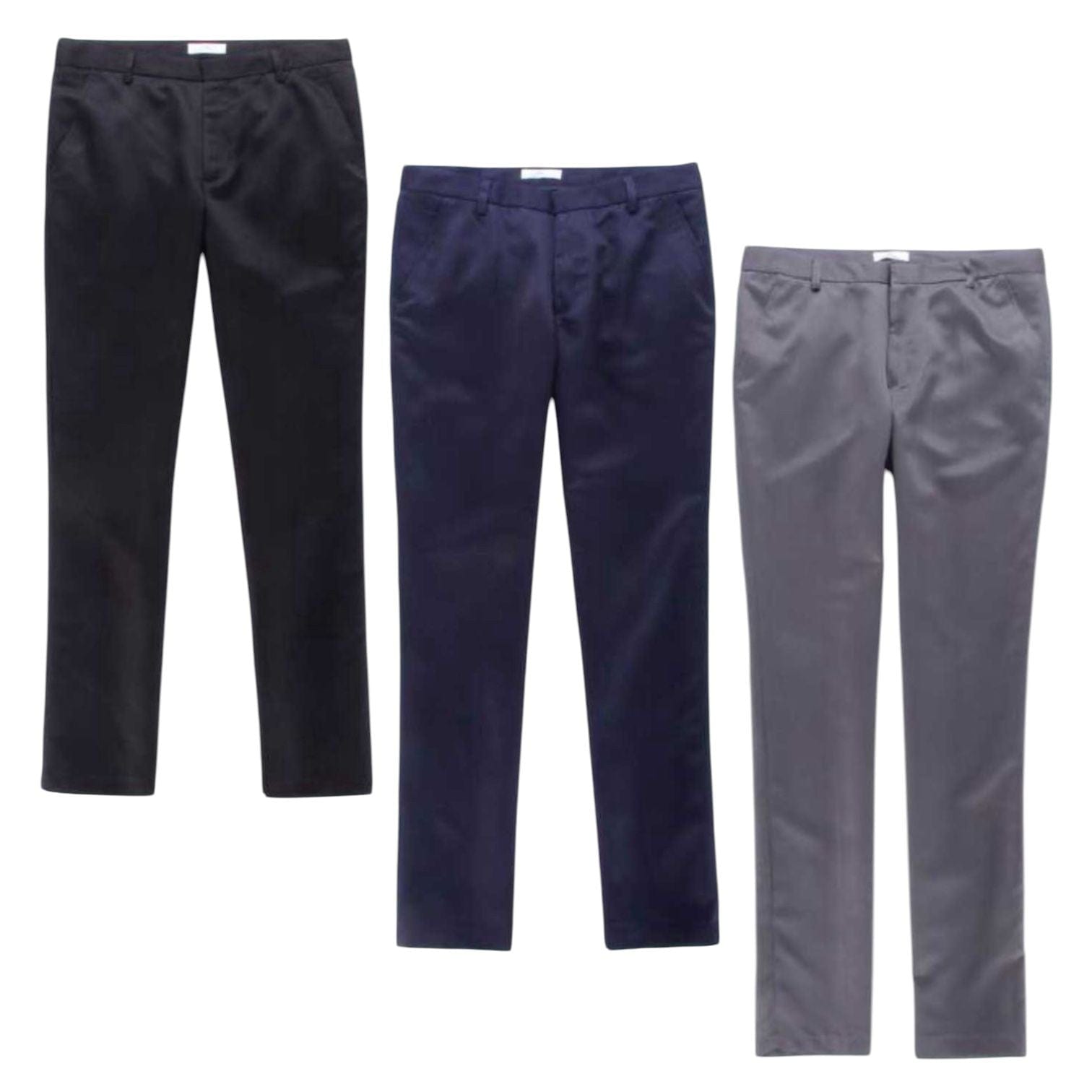 Men's Casual Dress Pants Solid Color Stylish & Affordable | 3pc With Comfort Style