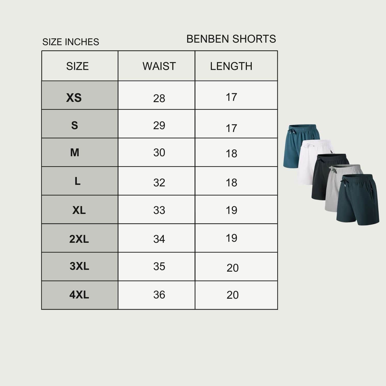 BenBen Men Shorts Athletic Activewear Relaxed Fit Workout Gym Ultra Soft