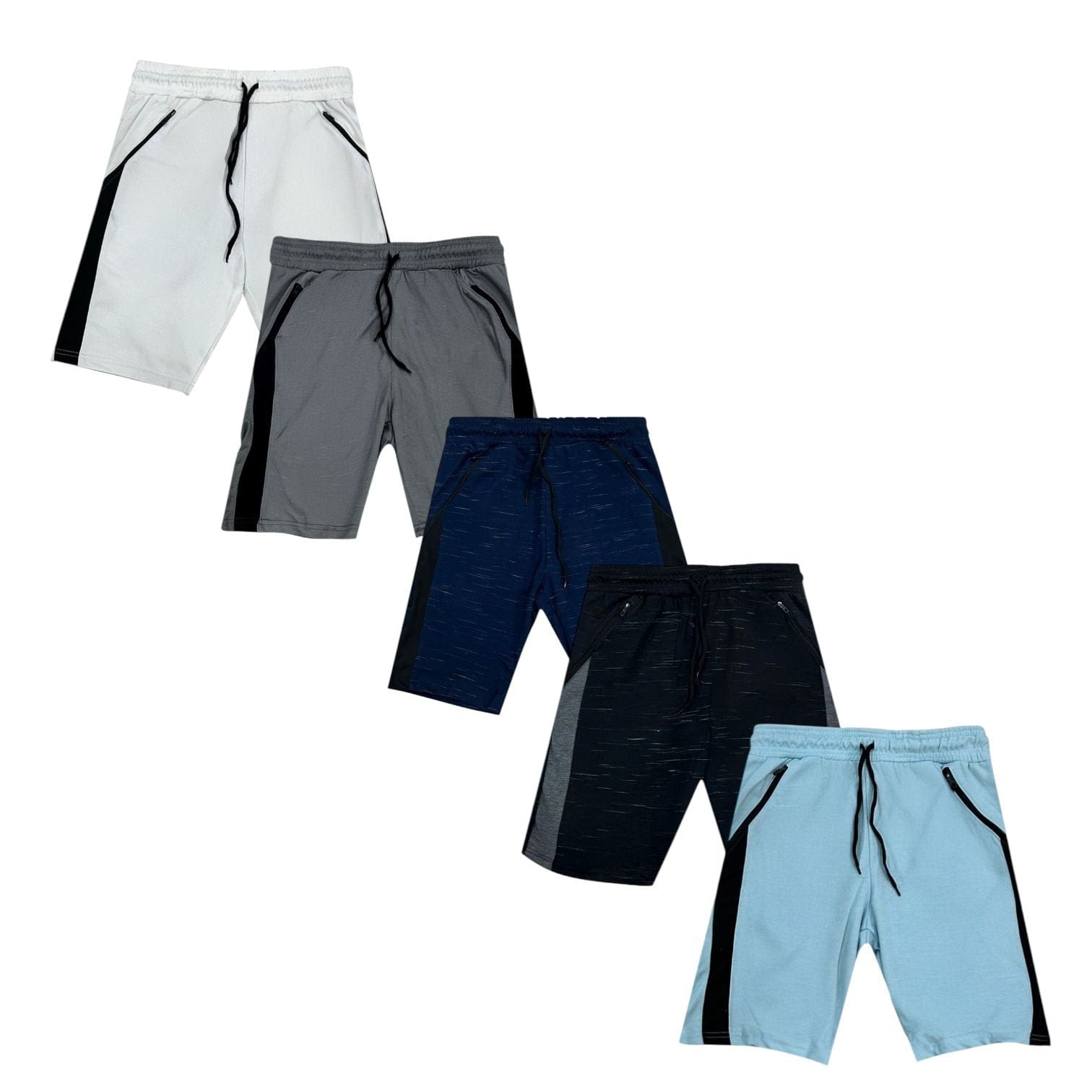BenBen Mens Shorts Athletic Activewear Relaxed Fit Workout Gym Ultra Soft - 5 Pack