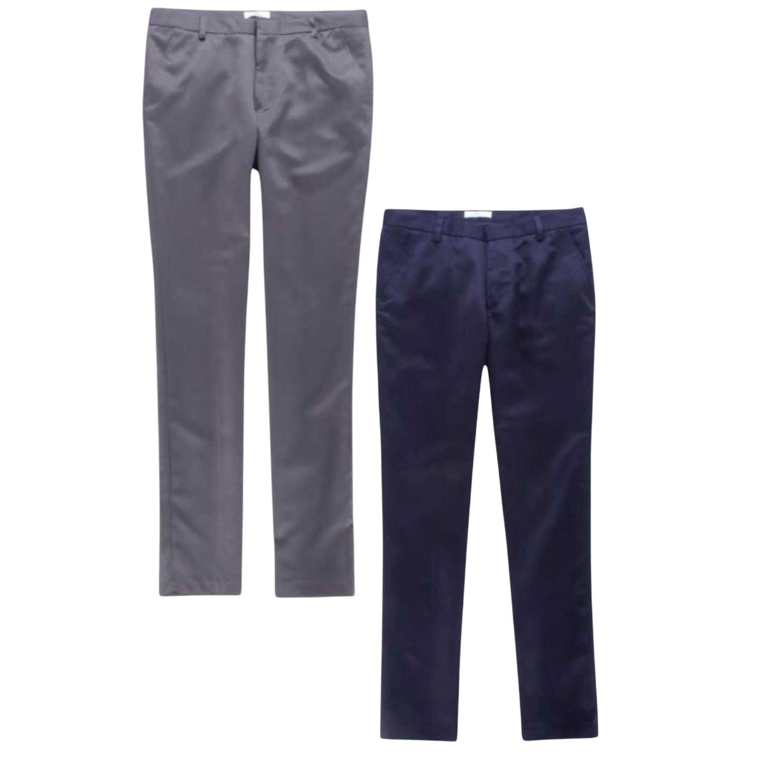 Men's Casual Dress Pants Solid Color Stylish & Affordable | 2pc With Comfort Style