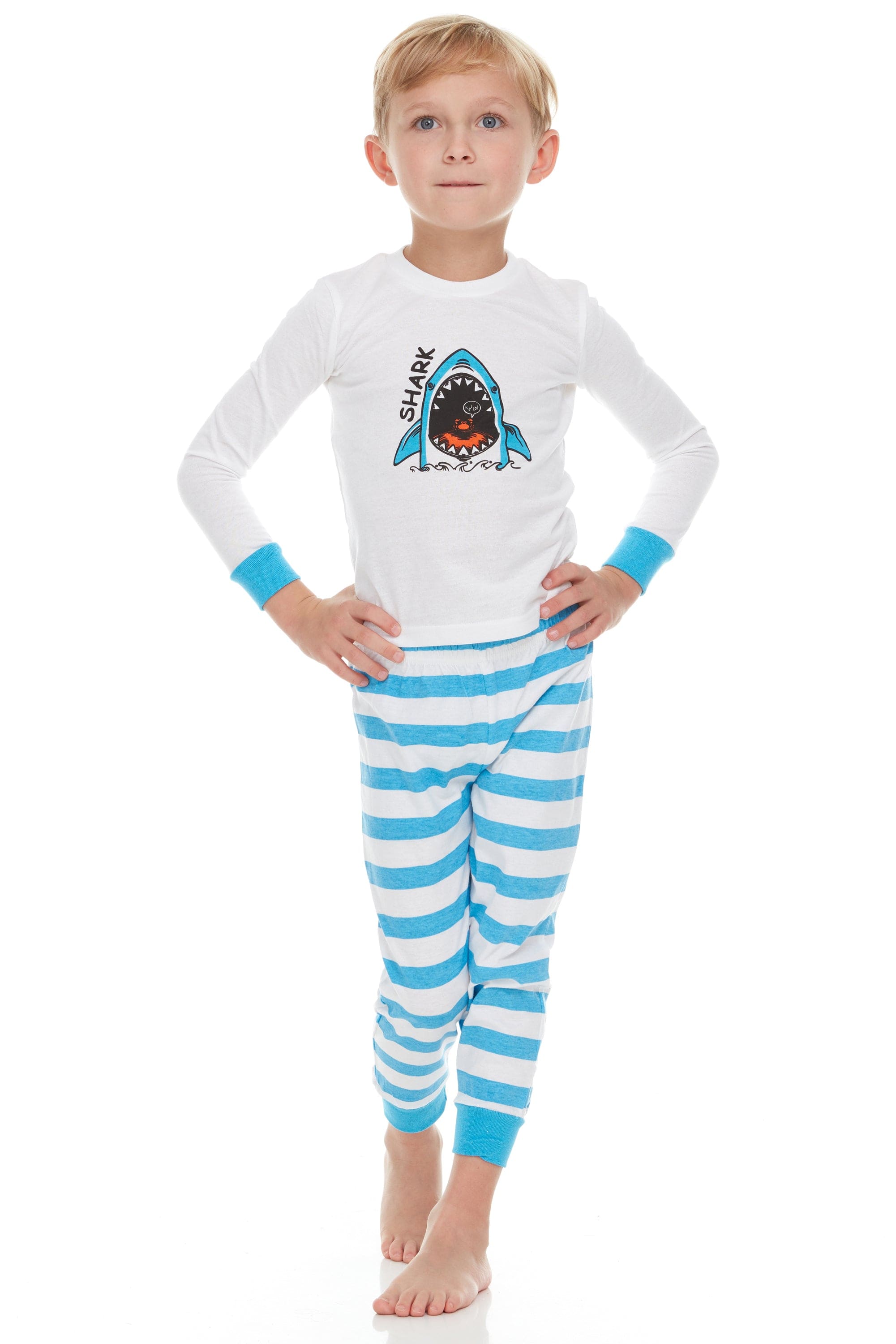 Boys Long Sleeve Pajamas – Soft Toddler Sleepwear (12M–8Y)