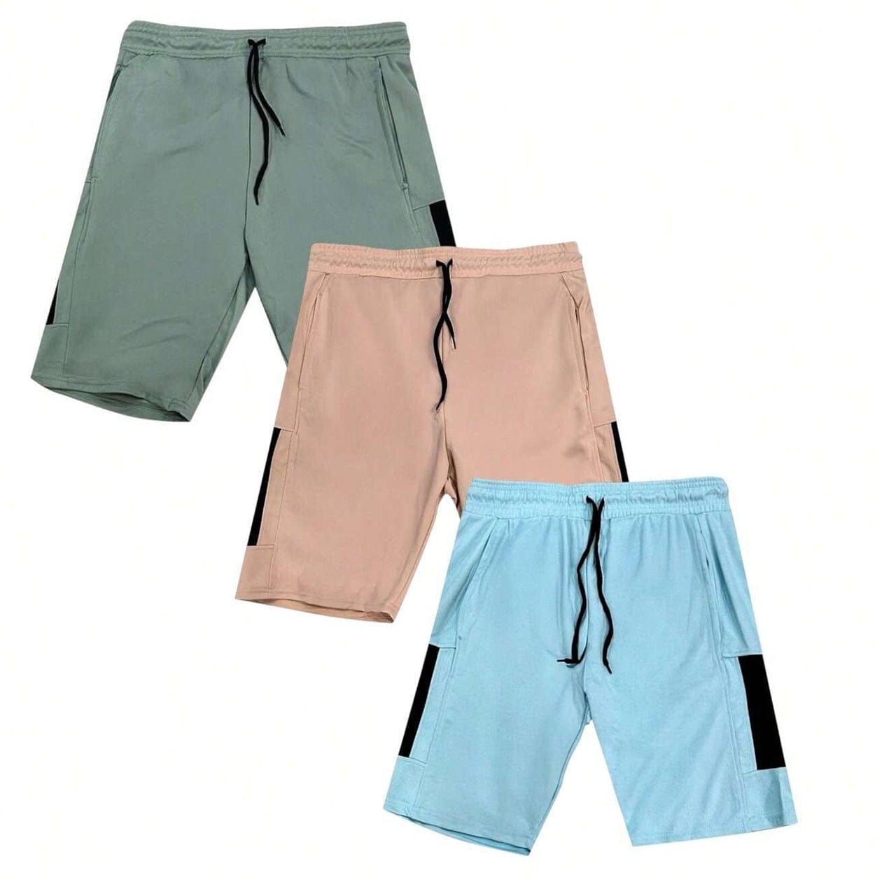 BenBen Mens Shorts Athletic Activewear Relaxed Fit Workout Gym Ultra Comfort - 3 Pack