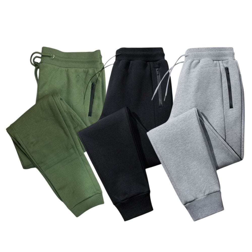 Mens Fleece Jogger Pants Sweatpants Ultra Comfort Super Soft - 3 Pack