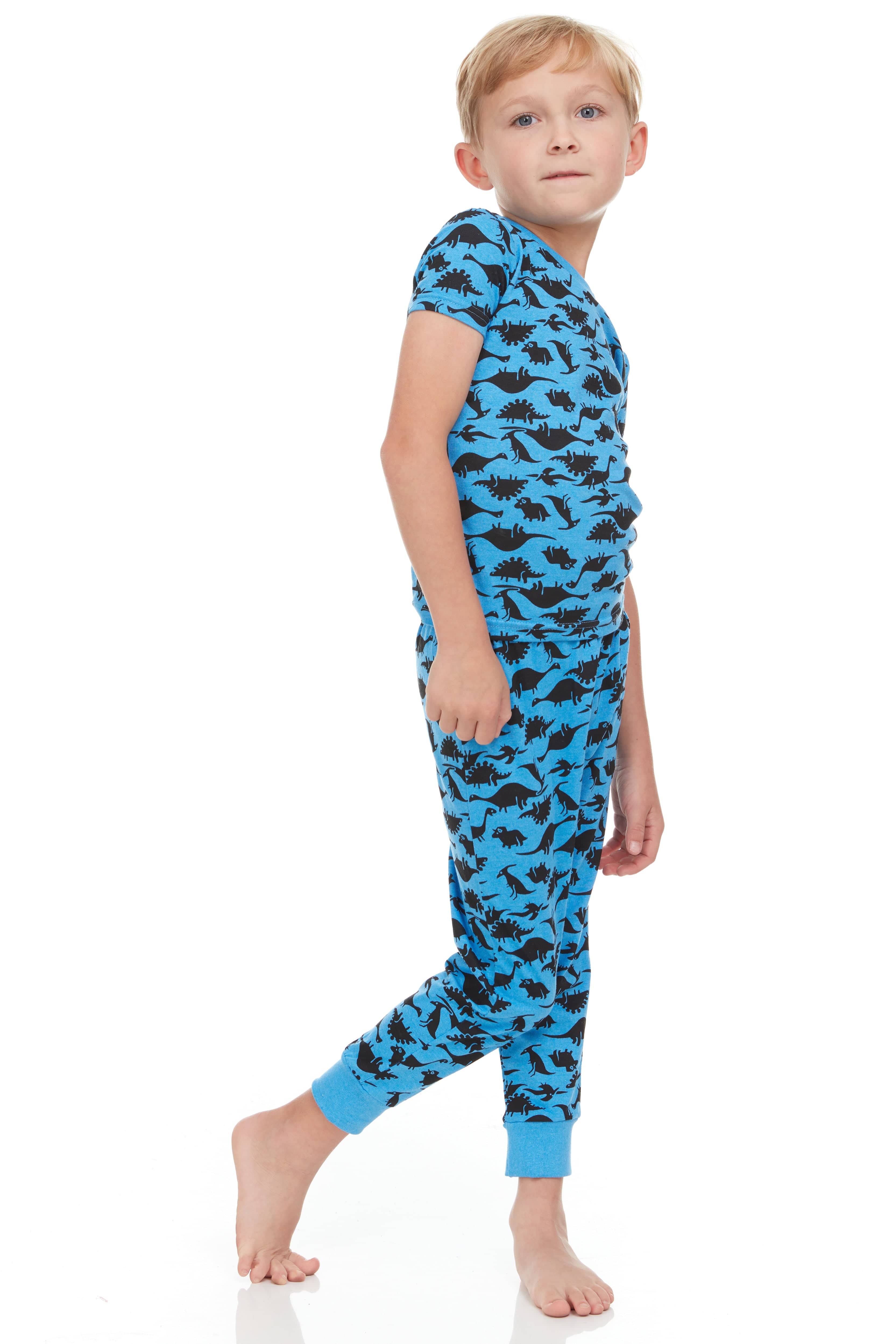 3-Pack Boys Toddler Pajamas – Super Soft Snug Fit (12M–8Y)