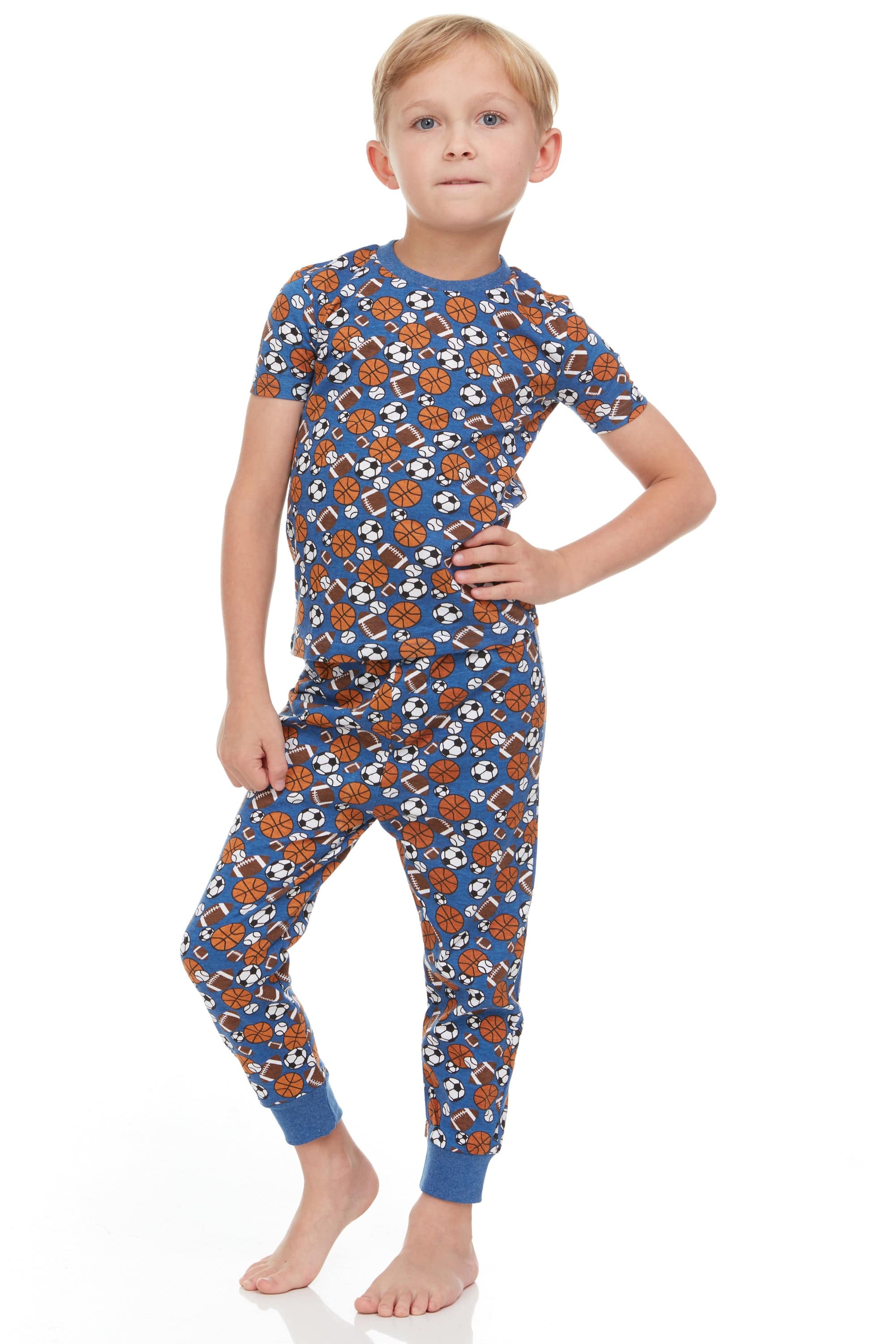 Sports Theme Pajamas for Kids – Super Soft 2-Piece Set