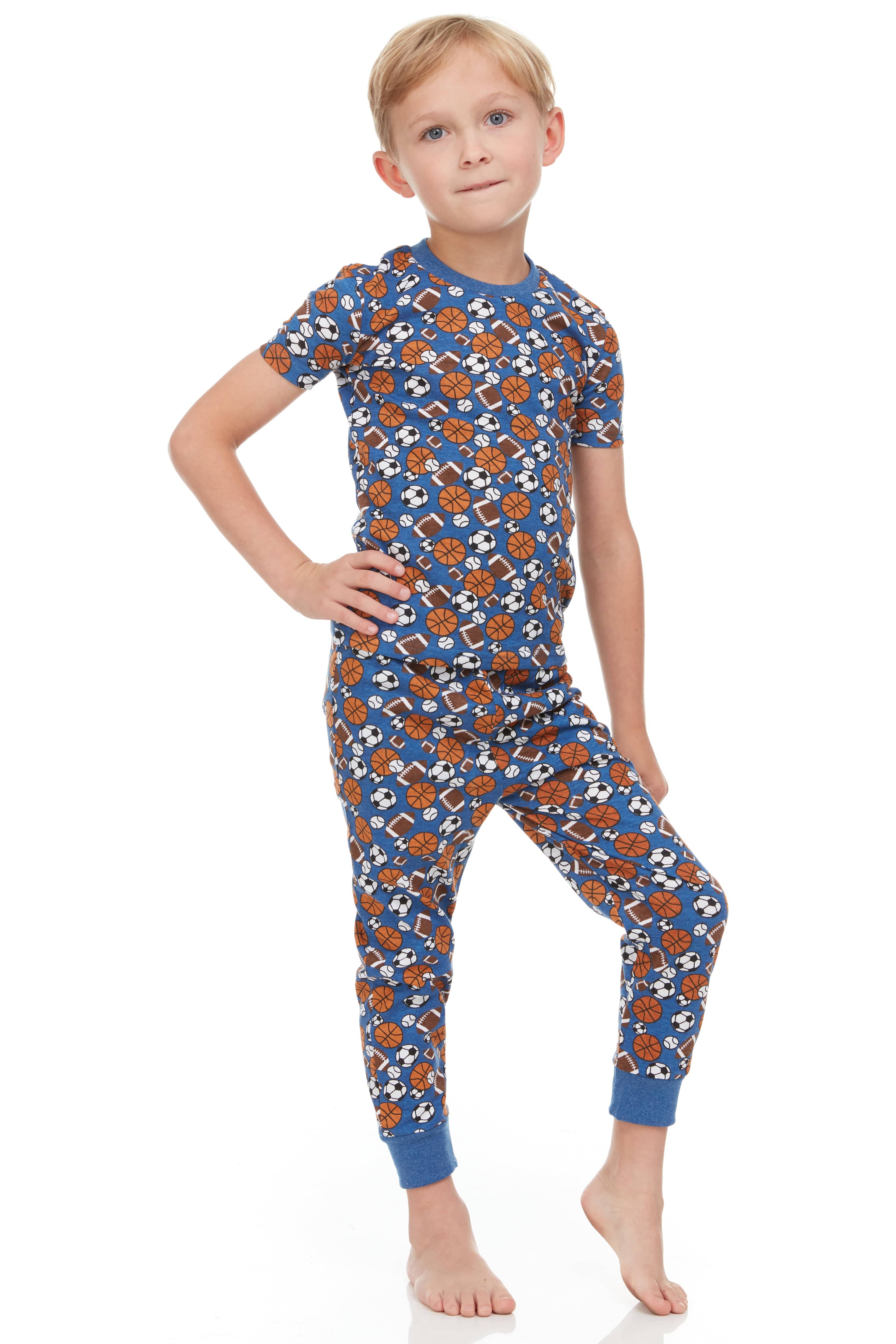 3-Pack Boys Toddler Pajamas – Super Soft Snug Fit (12M–8Y)