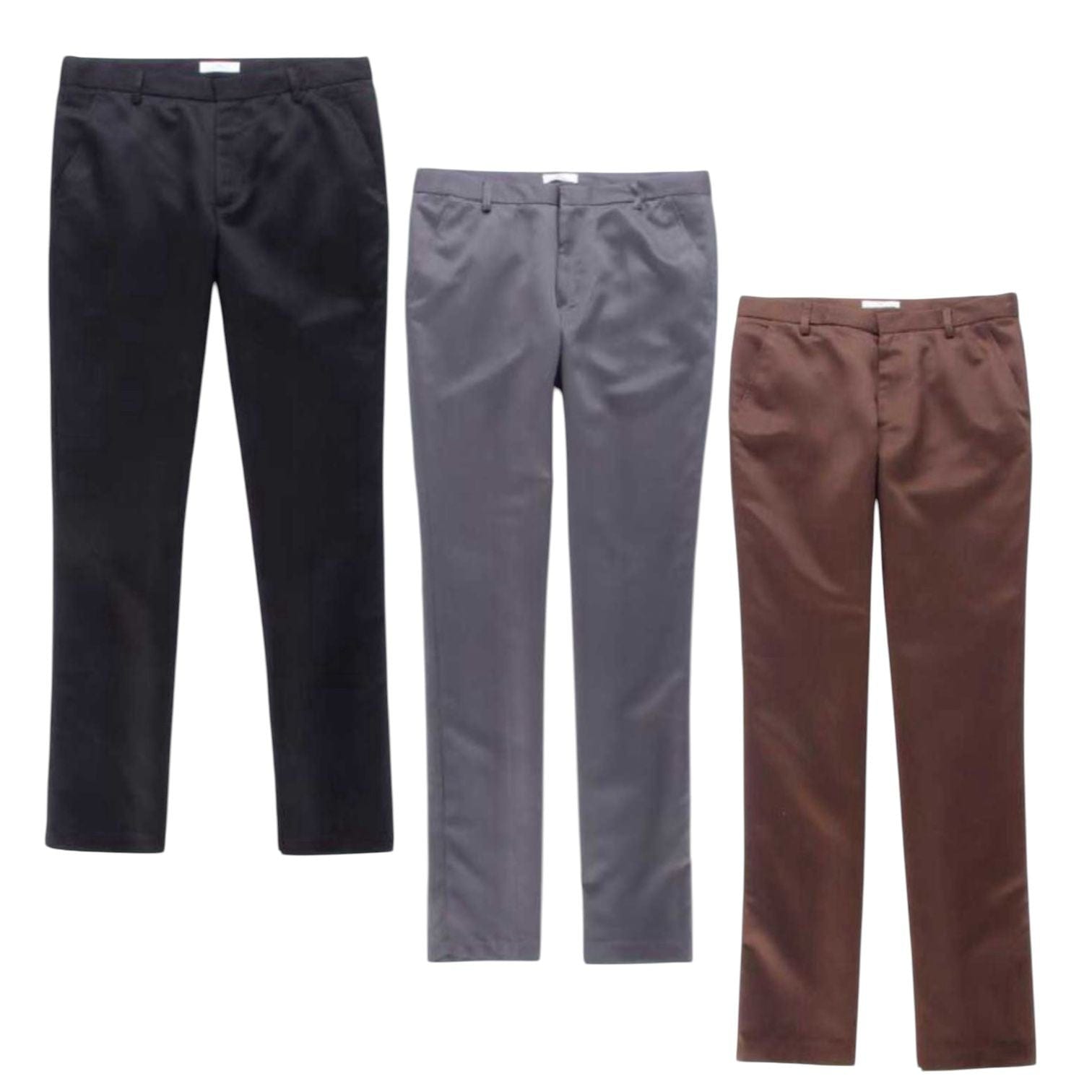 Men's Casual Dress Pants Solid Color Stylish & Affordable | 3pc With Comfort Style