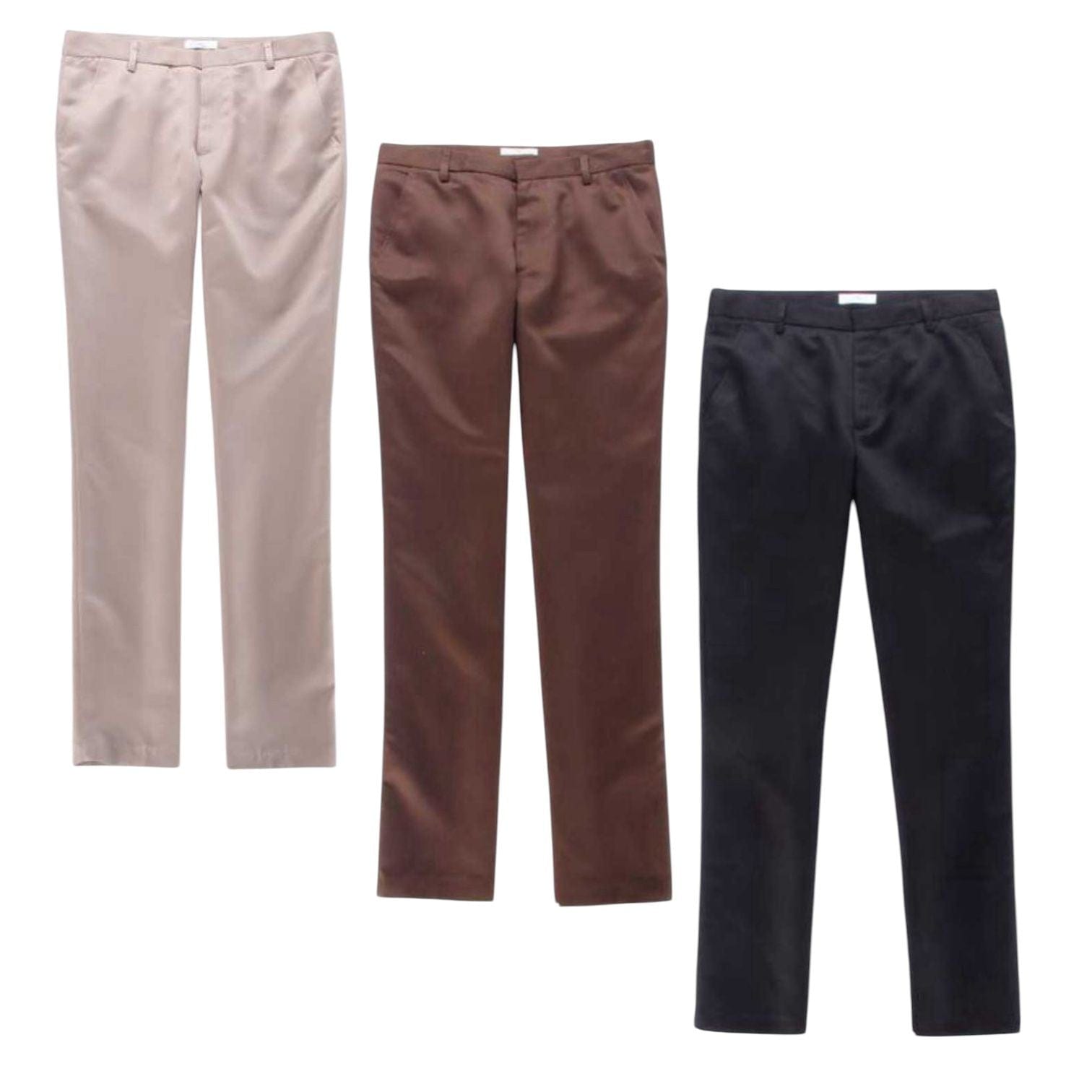Men's Casual Dress Pants Solid Color Stylish & Affordable | 3pc With Comfort Style