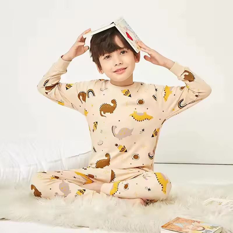 Golden Dinosaurs Boy Toddler Pajamas Set