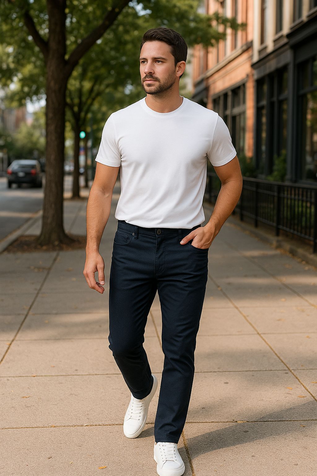 Men's 2-Pack Slim Fit Stretch Chino Pants, Multi-Color Set Classic Casual Flat Front Trousers, Lightweight Breathable Khakis, Comfort Stretch Twill Work Pants, Modern Tapered Fit Chinos Bundle