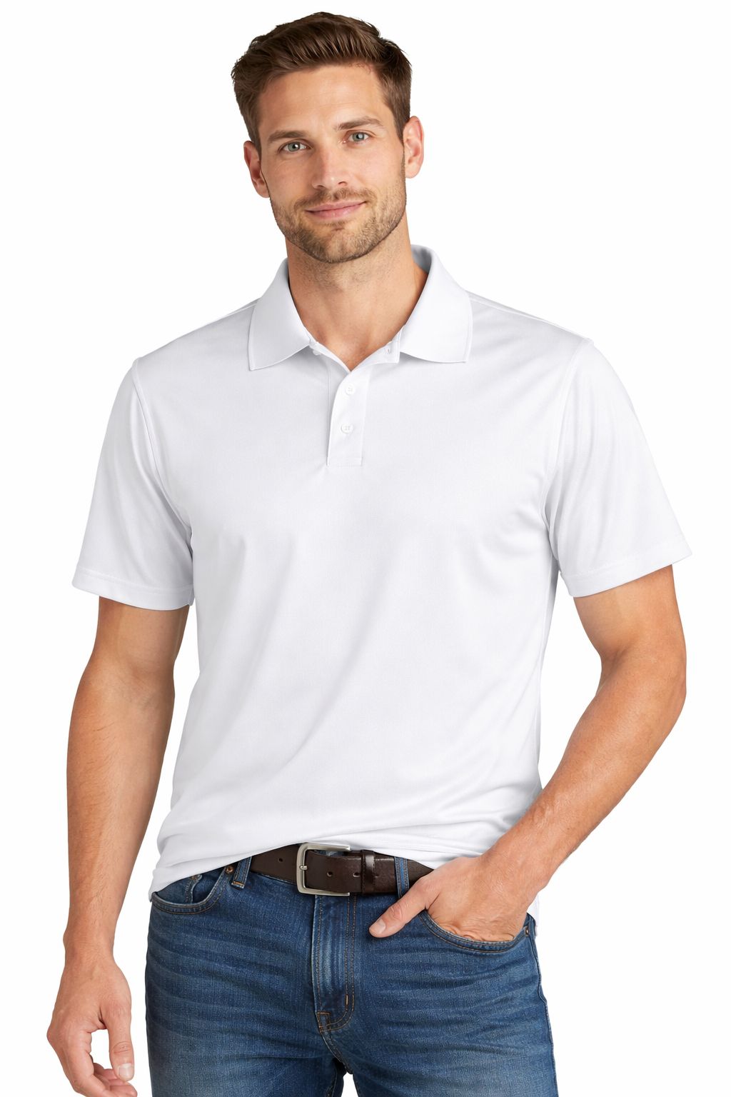 Men's 5-Pack Moisture-Wicking Short Sleeve Performance Polos | Everyday Active Wear