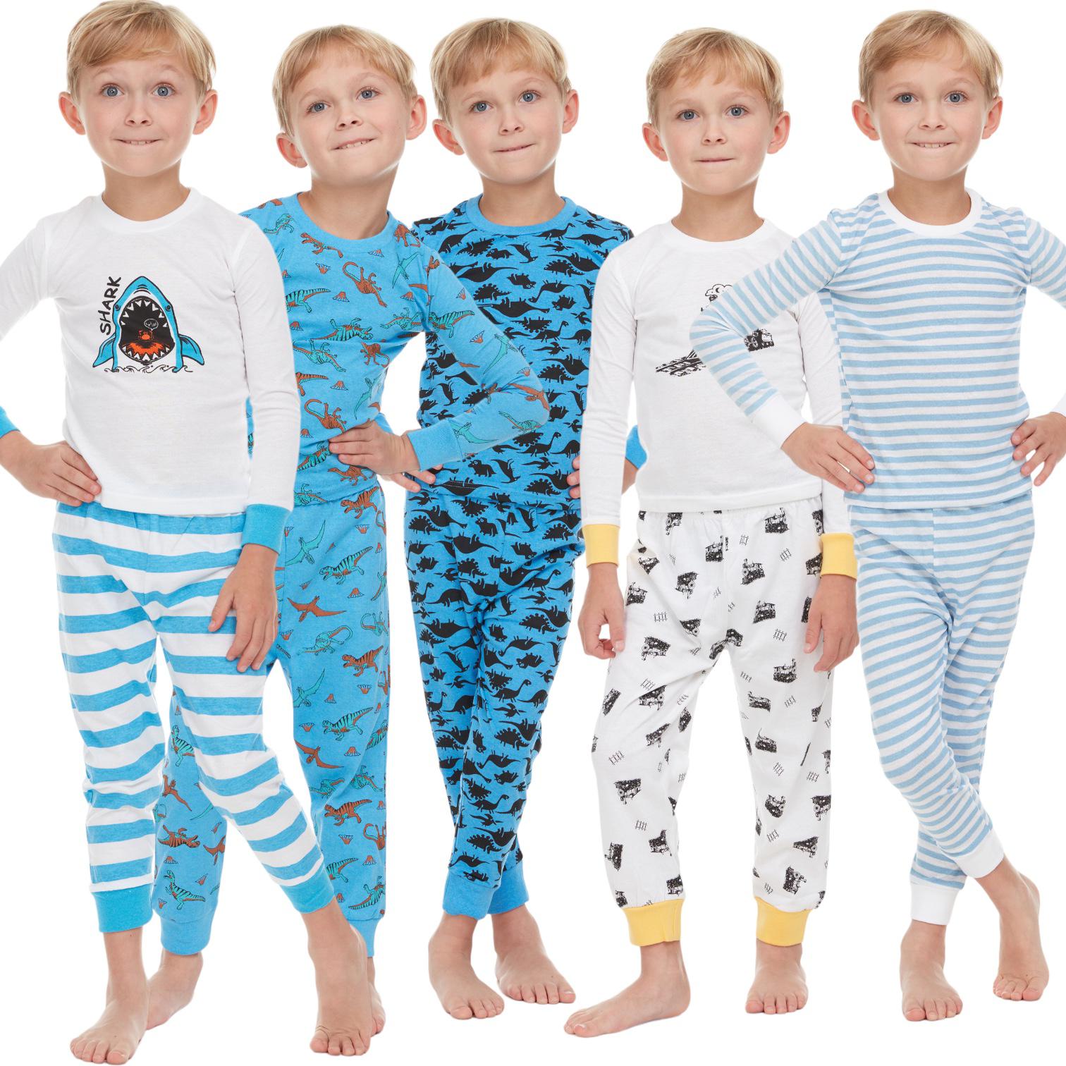 Kids Pajamas 2-Pack – Short Sleeve Sets for Boys