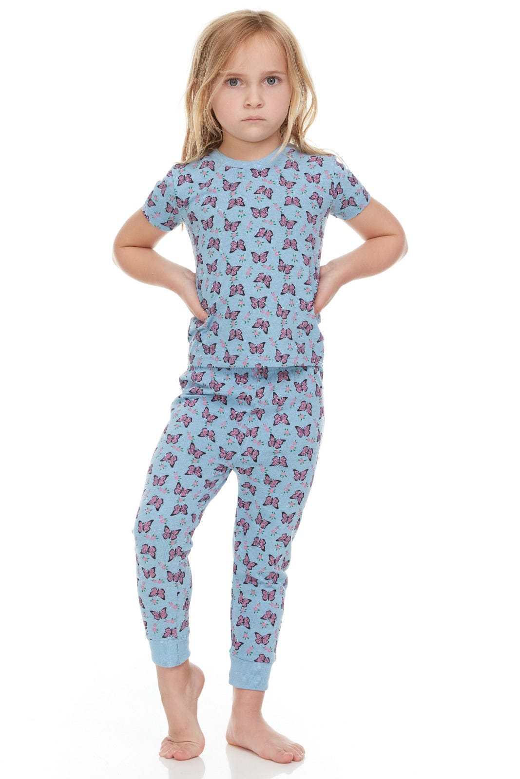 3-Pack Girls Toddler Pajamas – Super Soft Snug Fit (12M–8Y)