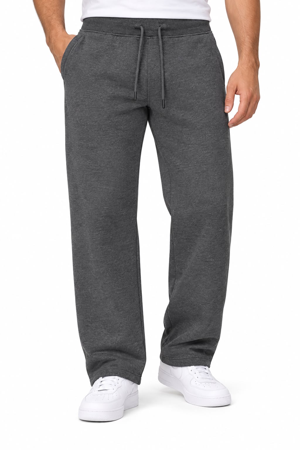 BenBen Men Sweatpants Open Bottom Jogger Pants Heavyweight Casual Stylish Trendy - 3 Pack