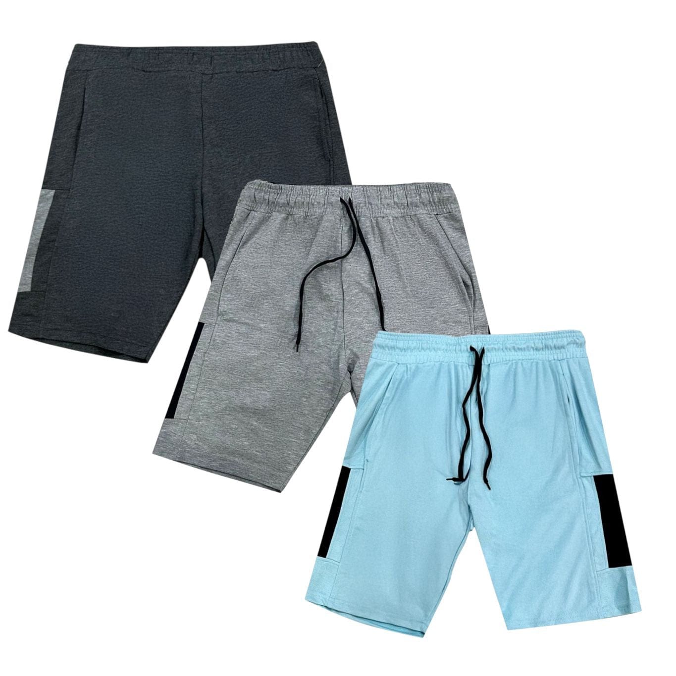 BenBen Mens Shorts Athletic Activewear Relaxed Fit Workout Gym Ultra Comfort - 3 Pack