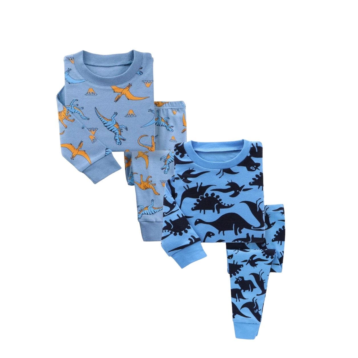 Boys 2-Pack Pajama Sets – Super Soft Snug Fit (12M–8Y)