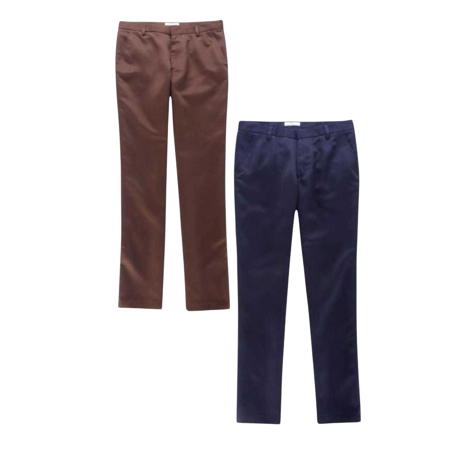 Men's Casual Dress Pants Solid Color Stylish & Affordable | 2pc With Comfort Style