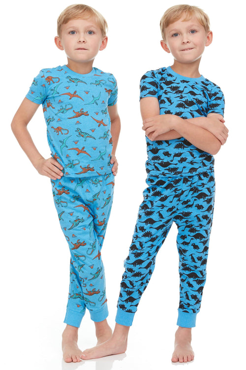 BenBen 2-Pack Boys Toddler Pajama Sets – Super Soft Snug Fit (12M–8Y)