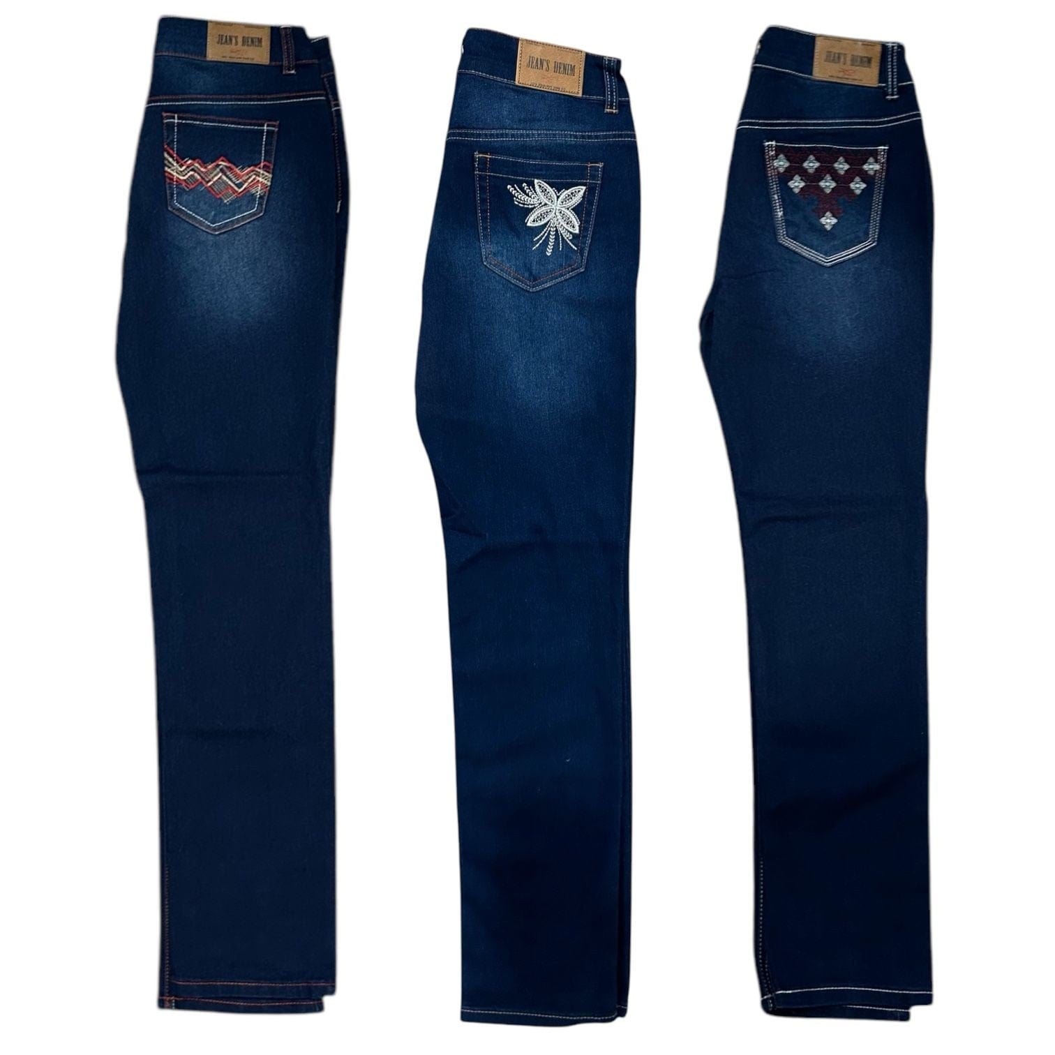 BenBen 3 Pack Women Jeans Fitted Denim Stretch Unique Design And Style