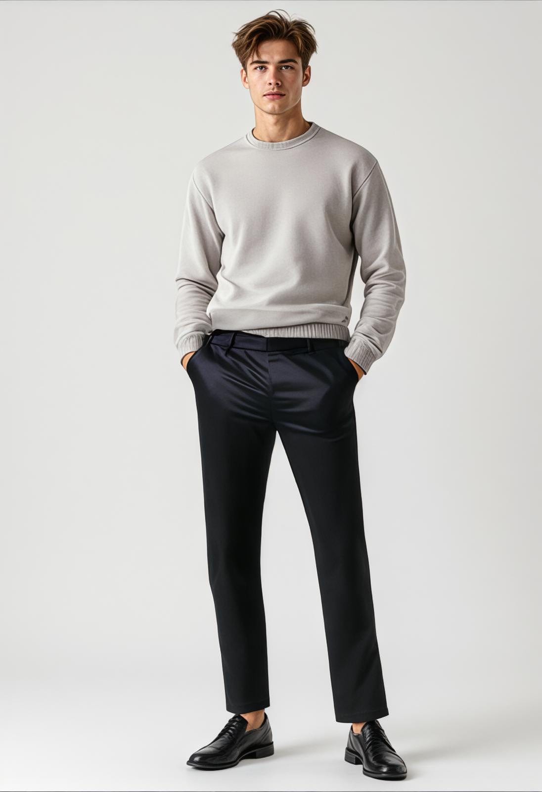 Men's Casual Dress Pants Solid Color Stylish & Affordable | 3pc With Comfort Style