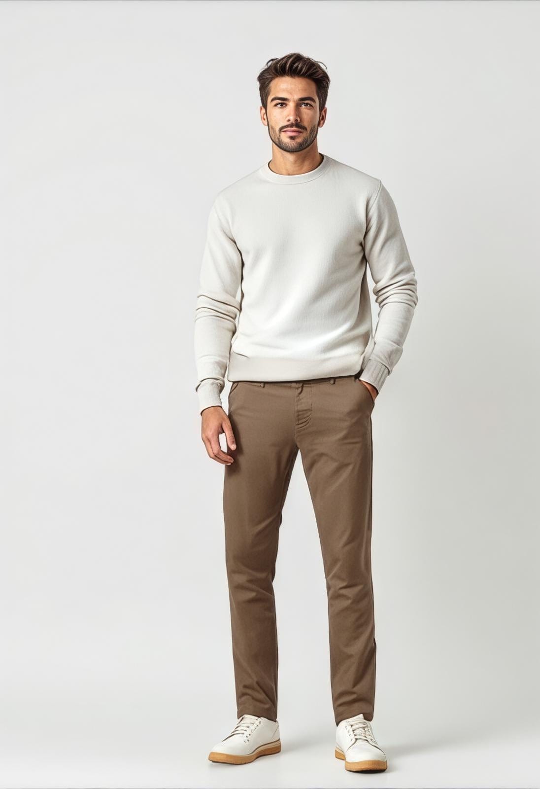 Men's Casual Dress Pants Loose Fit Solid Color Stylish & Affordable | 2pc With Comfort Style