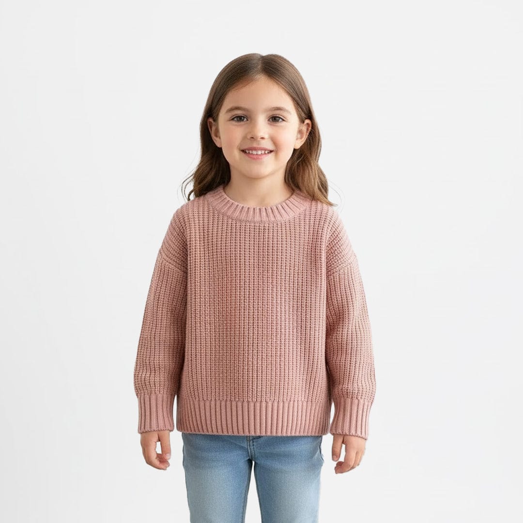 Girls Crew Neck Knit Sweaters Test