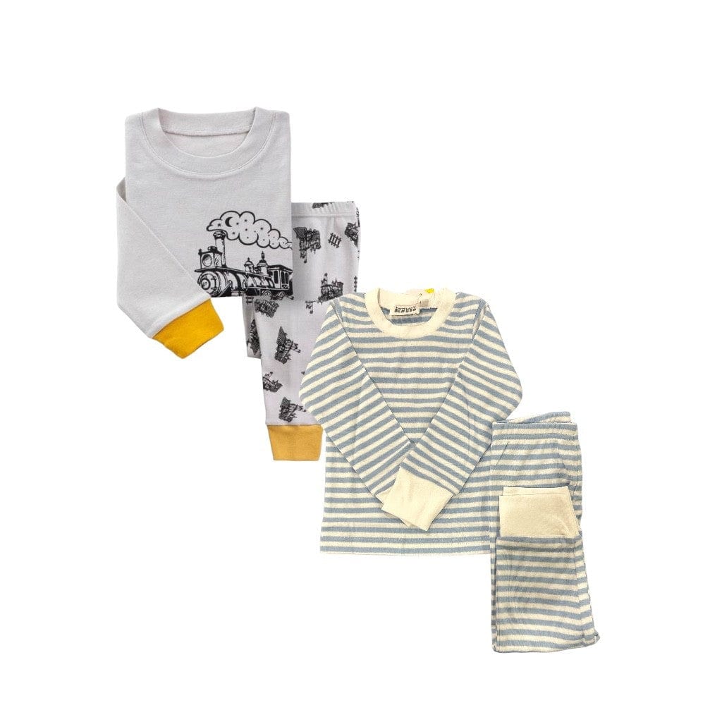 Boys 2-Pack Pajama Sets – Super Soft Snug Fit (12M–8Y)