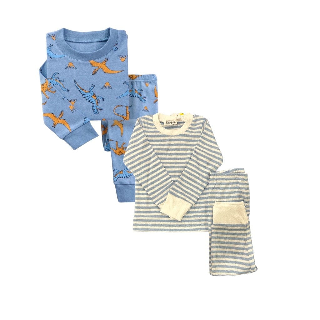 Boys 2-Pack Pajama Sets – Super Soft Snug Fit (12M–8Y)