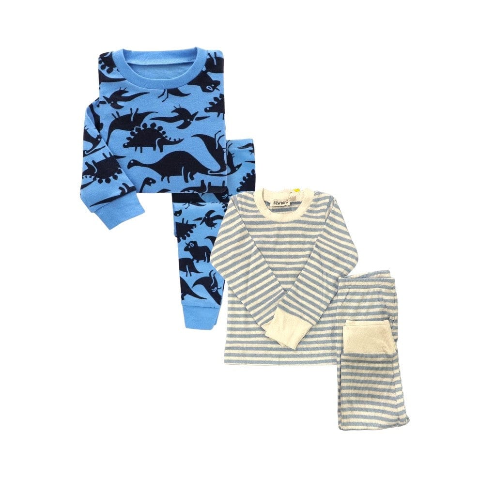 Boys 2-Pack Pajama Sets – Super Soft Snug Fit (12M–8Y)