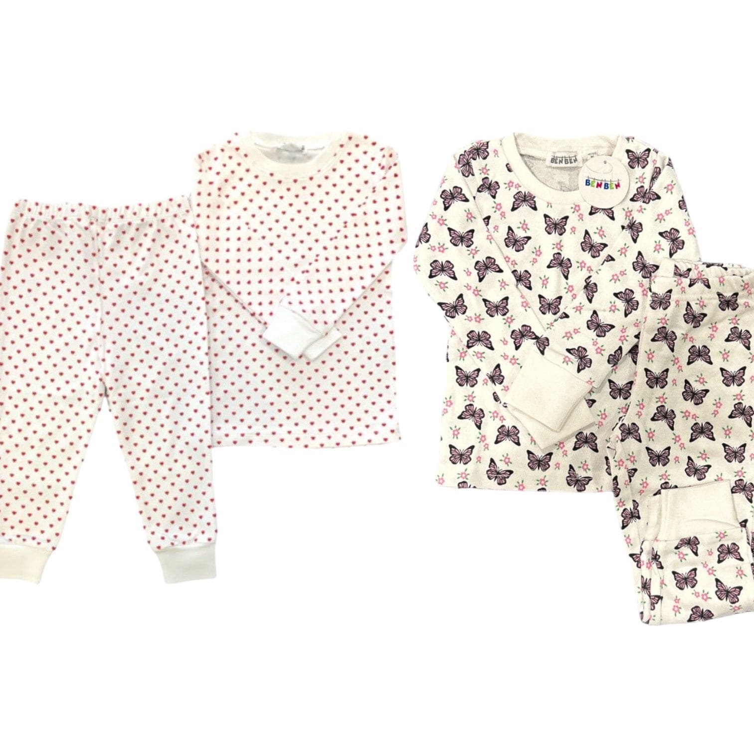 Girls 2-Pack Pajamas – Soft Cotton Toddler Sleepwear