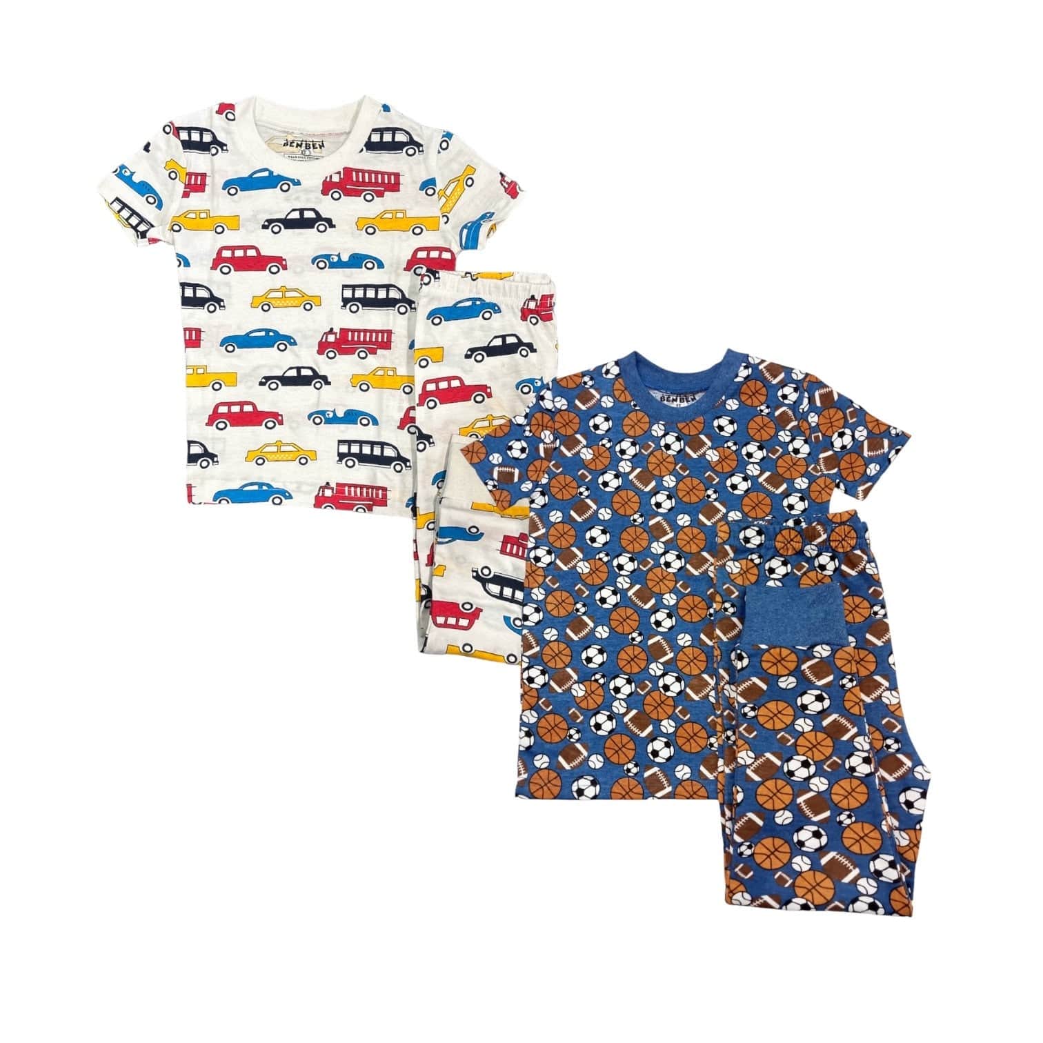 Kids Pajamas 2-Pack – Short Sleeve Sets for Boys