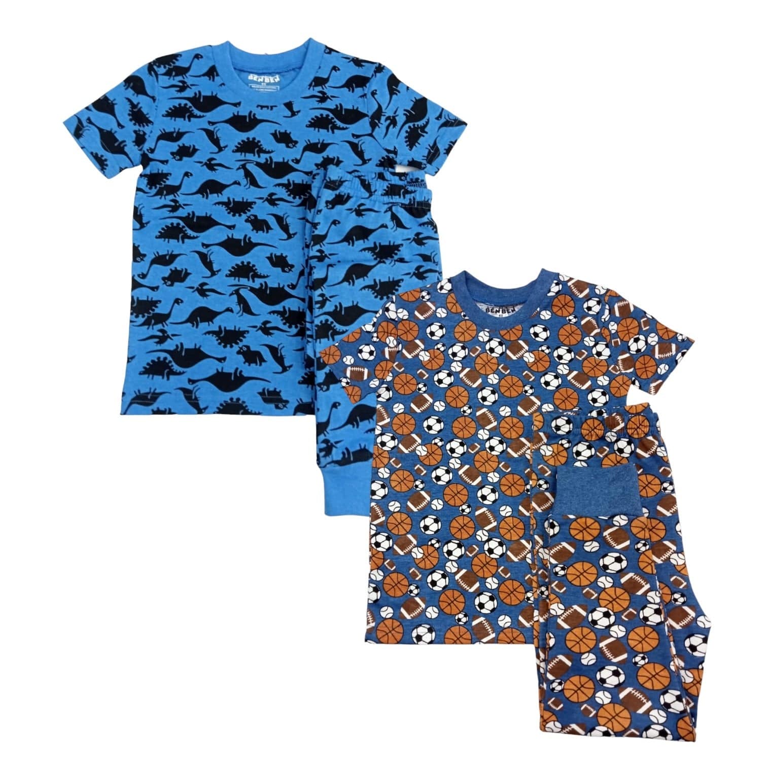 Kids Pajamas 2-Pack – Short Sleeve Sets for Boys