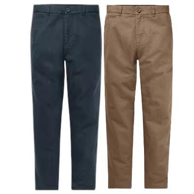Men's Casual Dress Pants Loose Fit Solid Color Stylish & Affordable | 2pc With Comfort Style