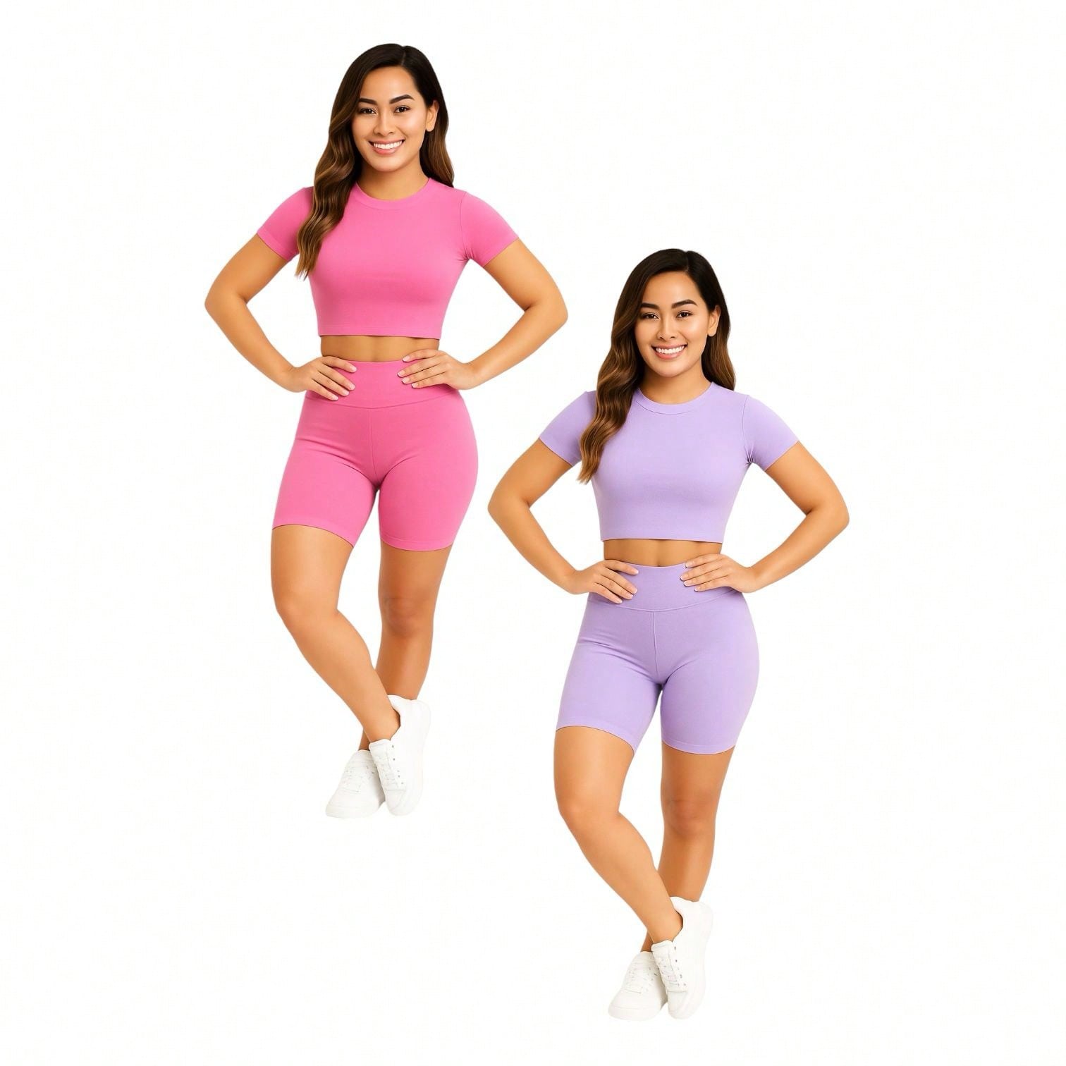 BenBen Women’s 2-Piece Athletic Outfit Workout Sets Seamless Gym Clothing