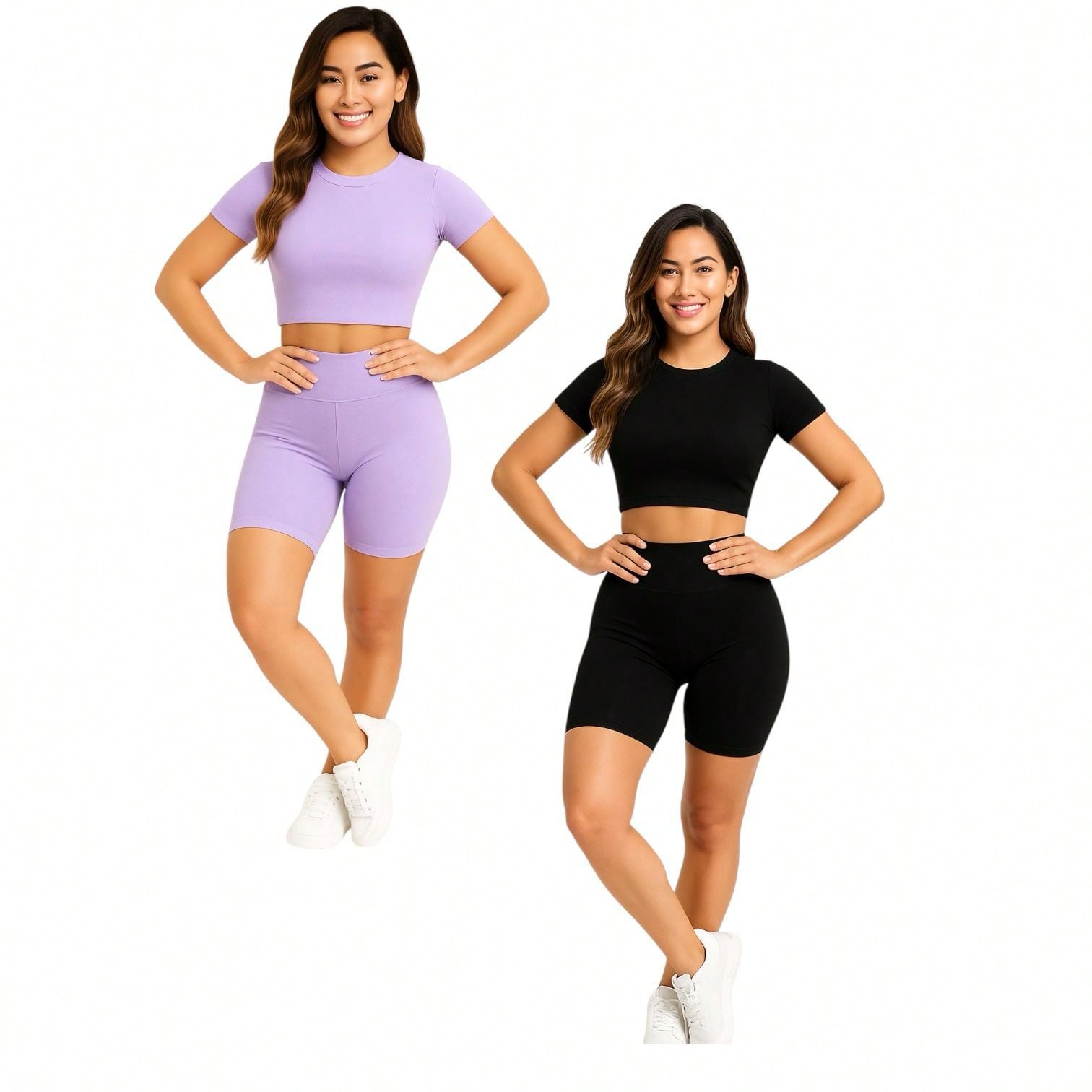 BenBen Women’s 2-Piece Athletic Outfit Workout Sets Seamless Gym Clothing