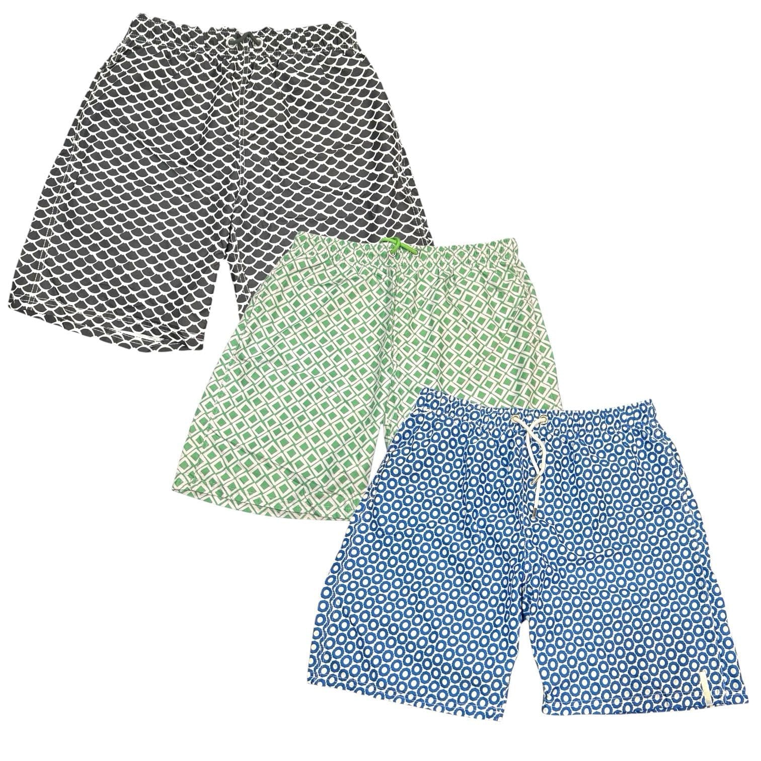 BenBen Men Boxers Swim Trunks Shorts Quick Dry Comfortable And Breathable Comfort - 3 Pack Size Small to 2XL