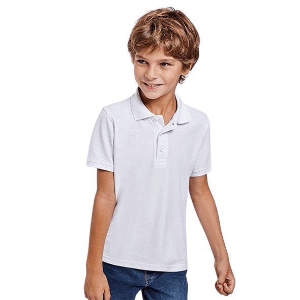 Kids Polos Single Pack - White,Blue,Navy