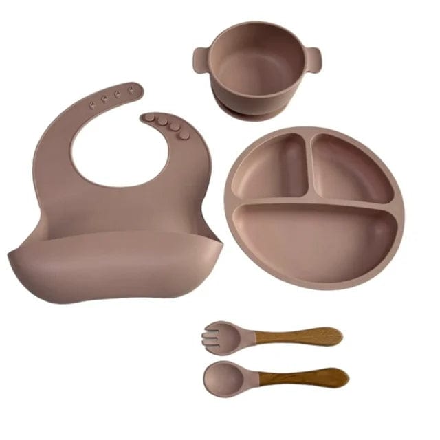 Baby Silicone 5 Piece Feeding Set