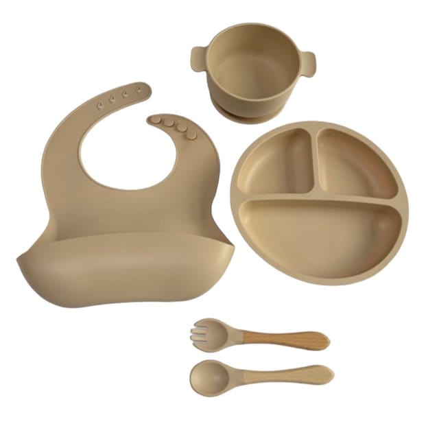 Baby Silicone 5 Piece Feeding Set