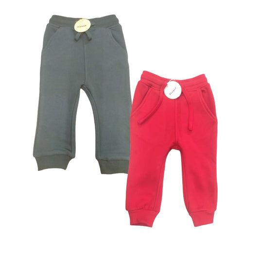 Kids 2 Pack Joggers - Navy Red