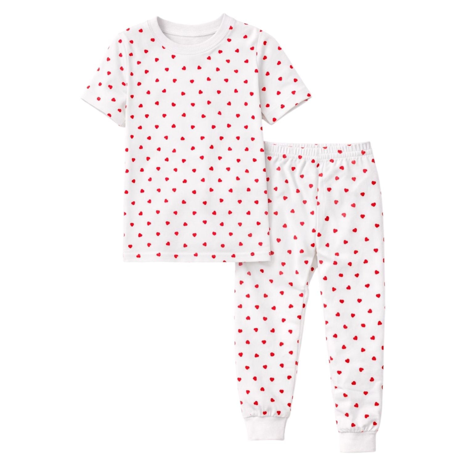 Red Hearts Pajama Set
