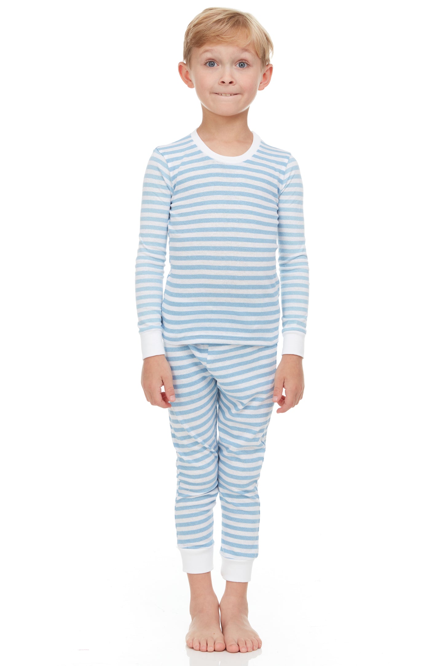 Kids Blue Stripes Pajamas