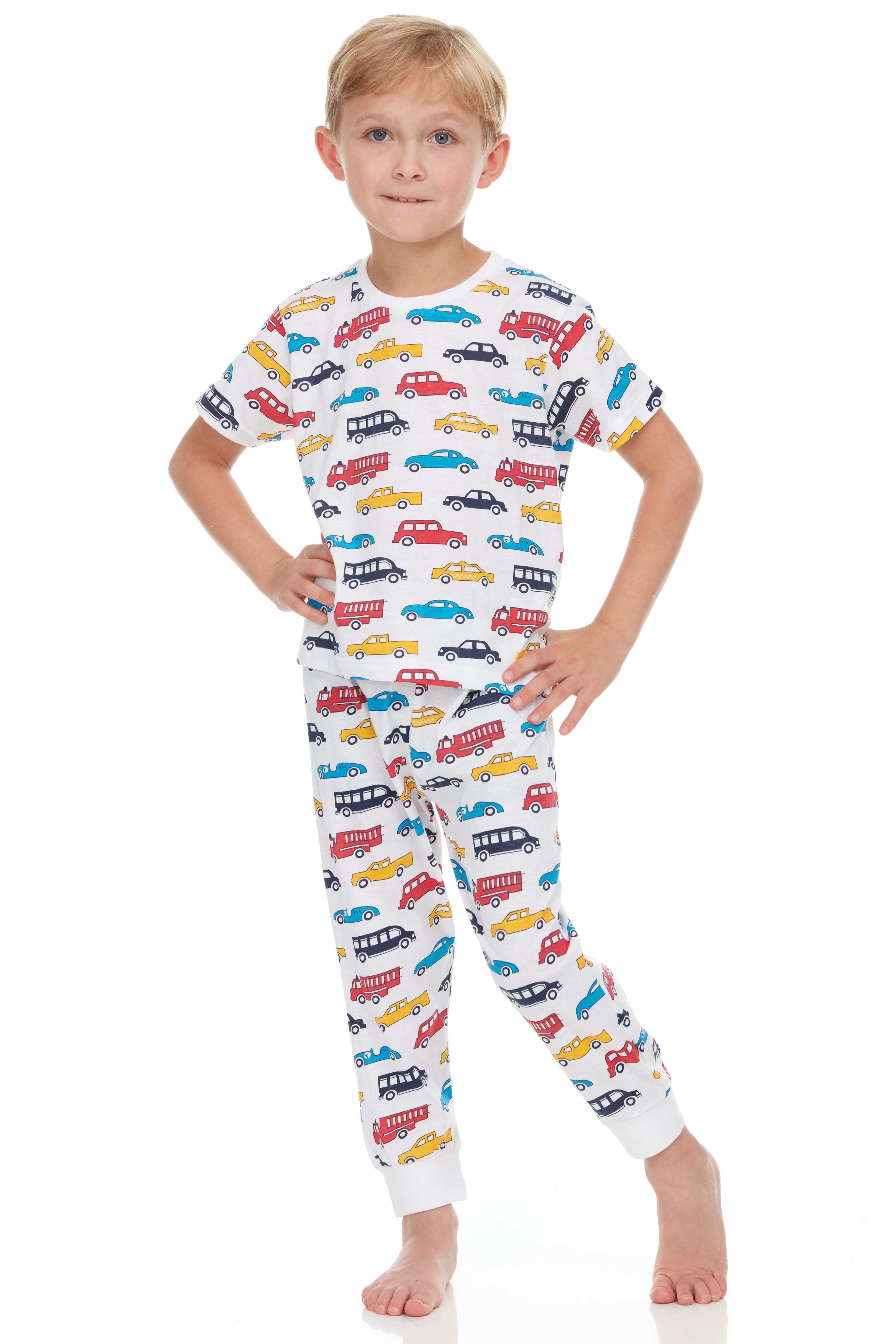 Cars Shorts Pajamas For Kids Super Soft - 2 Piece Set