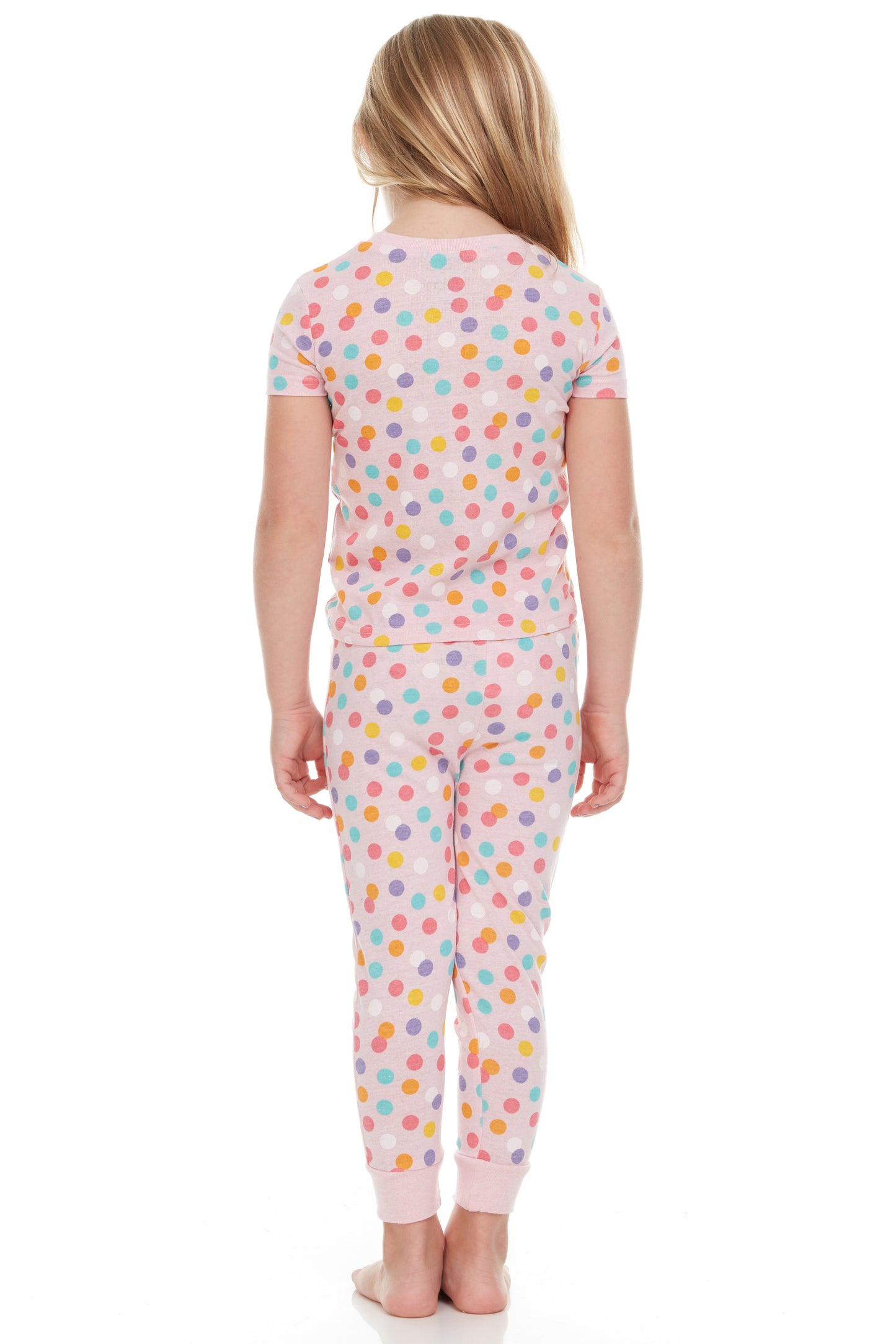 Colorful Dots Shorts Pajamas For Kids Super Soft - 2 Piece Set